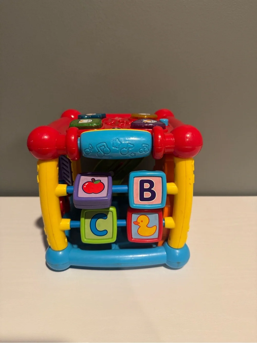 Vtech Red Busy Learners Activity Cube - Interactive Kids Toy tested and works